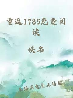 重返1985免费阅读